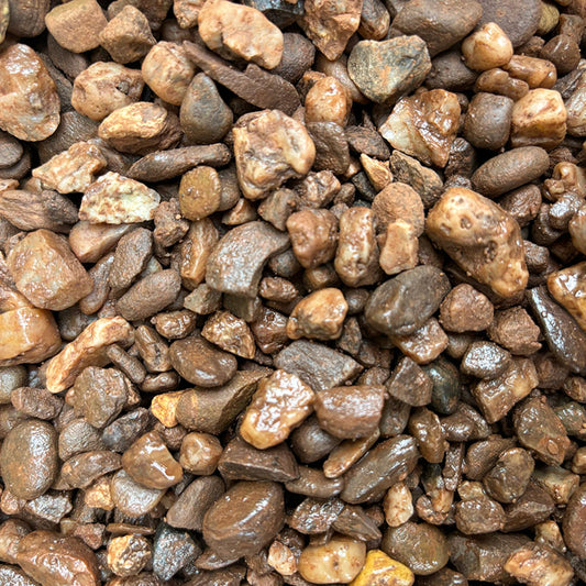 10mm Round pea gravel.