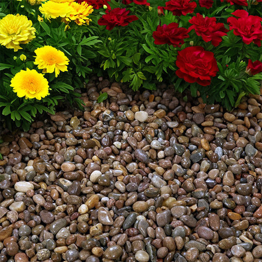 20-30mm Scottish pebbles.