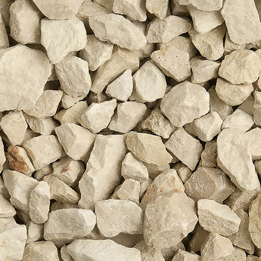 20mm Cotswold buff limestone.
