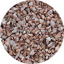 14mm Pink limestone.
