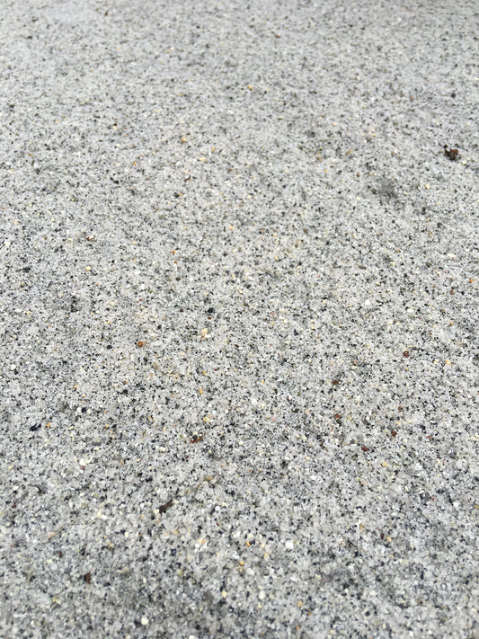 Fine silver sand.