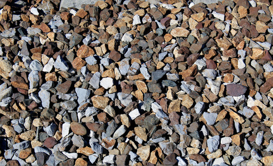 Railway ballast.