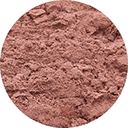 Fine red sand.