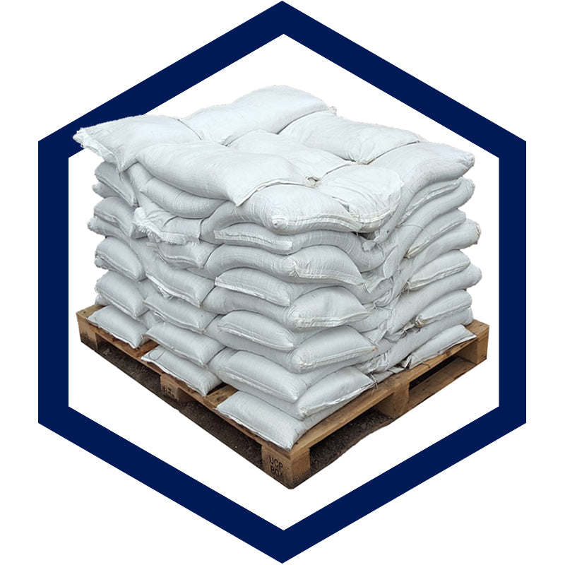 Small bags of building supplies.